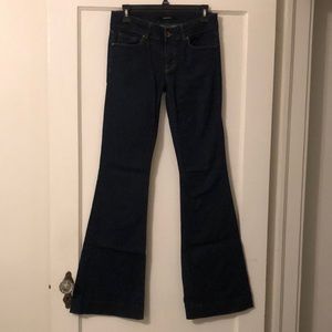 J Brand Lovestory Low Rise Boot Cut Flare Jeans